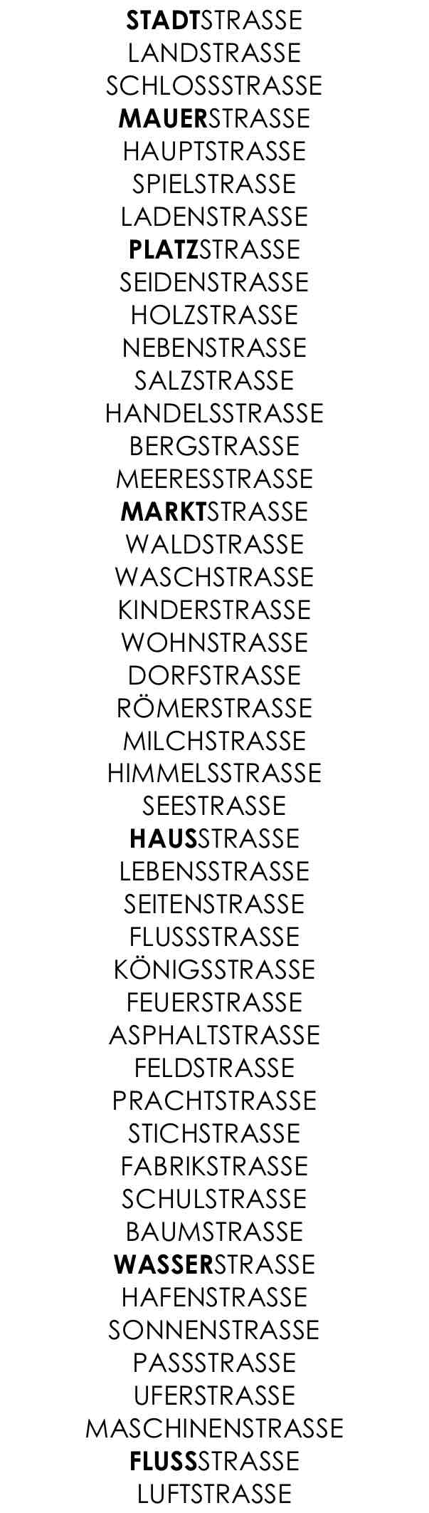 STRASSE GESCHN